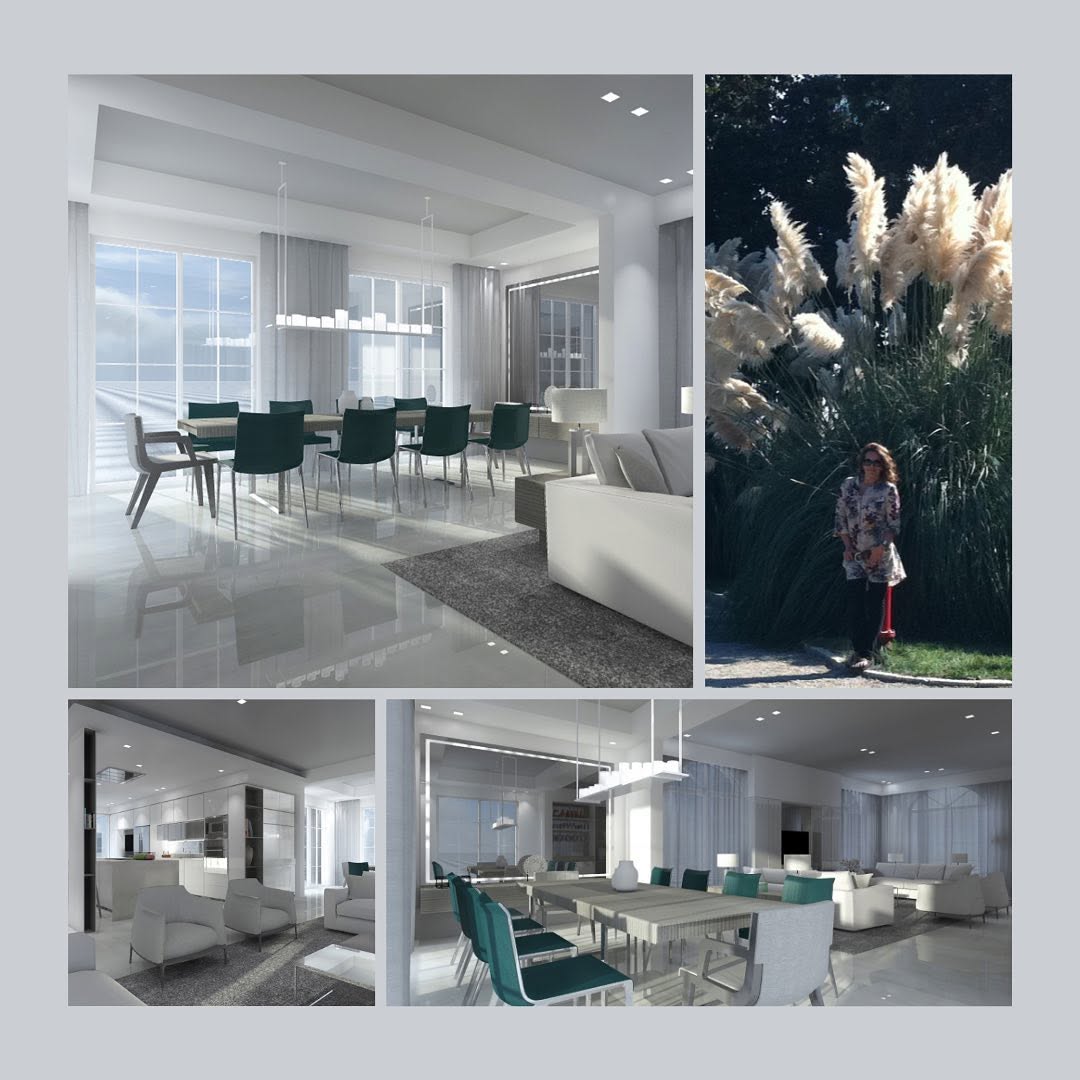 The pampas grass in nature that inspired Marta Cecilia's cream-and-teal interior palette