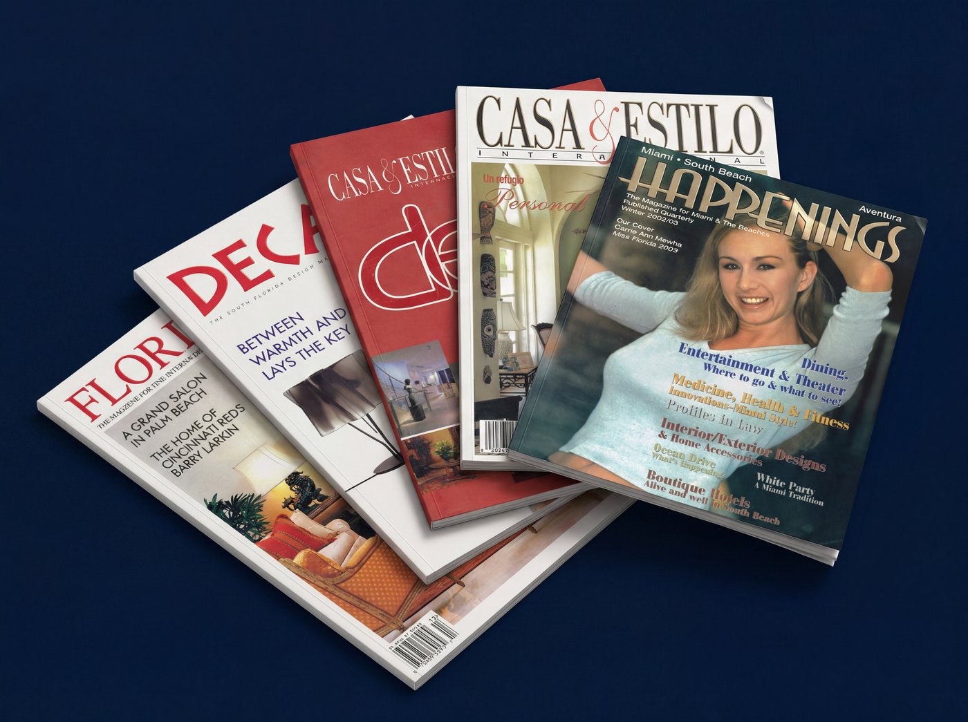 Marta Cecilia featured in Florida Design, Casa & Estilo, Decor, and Happenings Miami